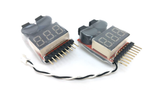 1S to 8S Lipo Voltage Tester with Buzzer and Optional Micro Cable