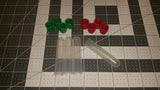 4 Pack of Battery Tubes with Charge Indicating Caps